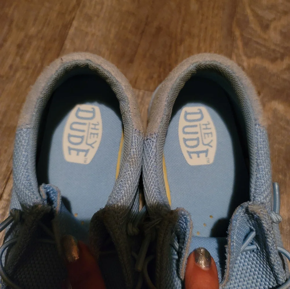 Hey Dude Sky Blue Slip-On Shoes
